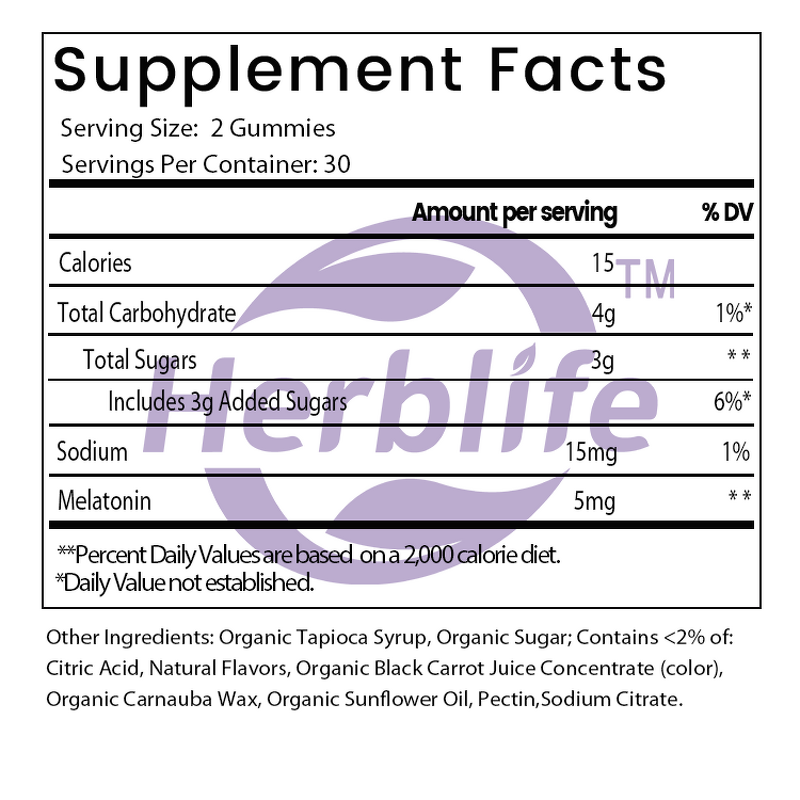 Melatonin Gummies - Manufacturer OEM Strawberry Sleep Mood Immunity Energy