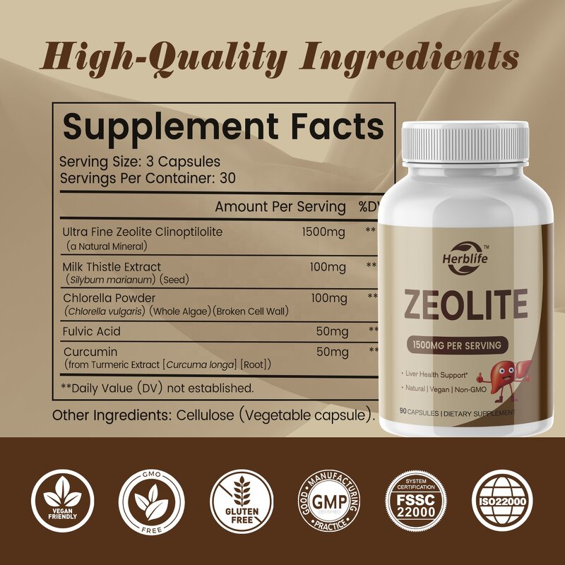 Zeolite Capsules - Manufacturer OEM ODM Clinoptilolite Gut Liver Health