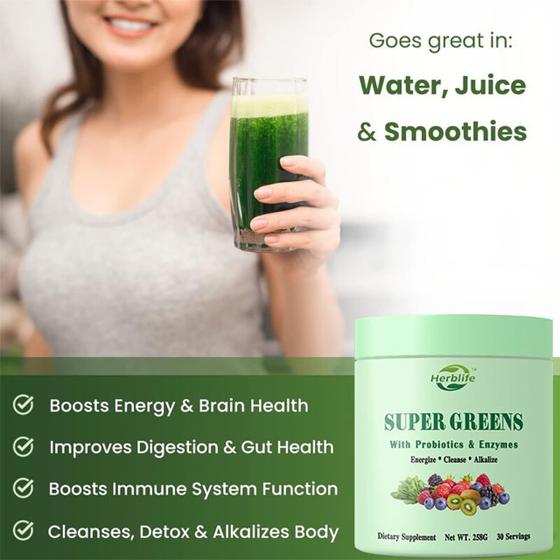 Super Greens Powder - Manufacturer OEM 20+ Organic Veggie Enzyme Probiotic