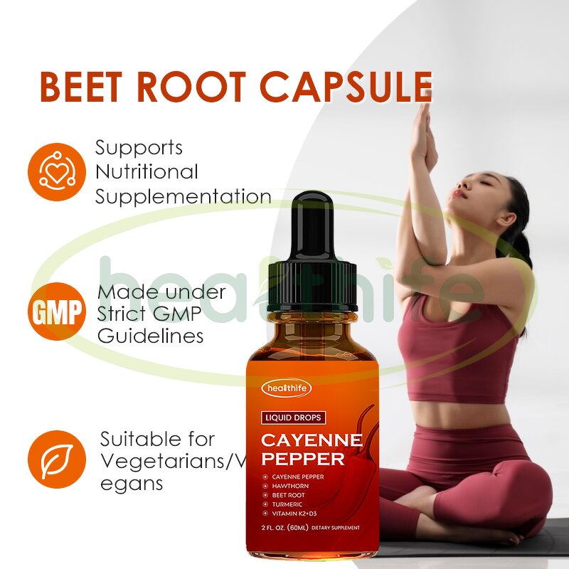 Vitamin D3 K2 Drops Manufacturer - Supplements with Hawthorn Beet Root & Cayenne Pepper Extract