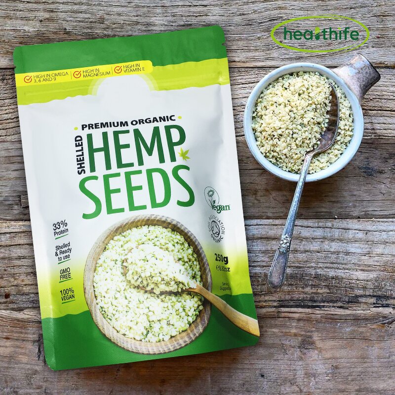Hemp Seeds Manufacturer - OEM Packaging Bulk Hulled Shelled Organic
