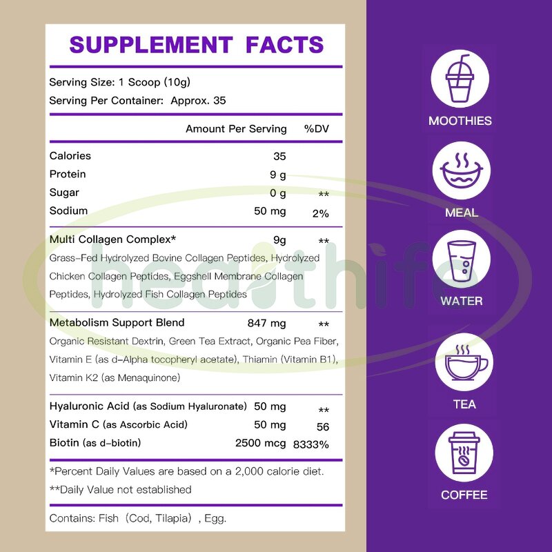 Multi Collagen Peptides Manufacturer - Healthife Private Label for Skin Hair & Nails