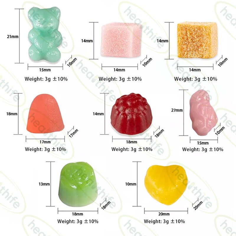 Protein Gummies Manufacturer - Healthife Whey Protein BCAA Essential Amino Acid Bears