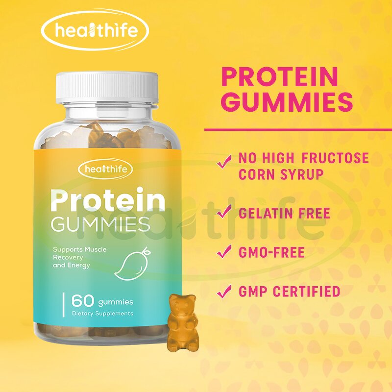 Protein Gummies Manufacturer - Healthife Whey Protein BCAA Essential Amino Acid Bears