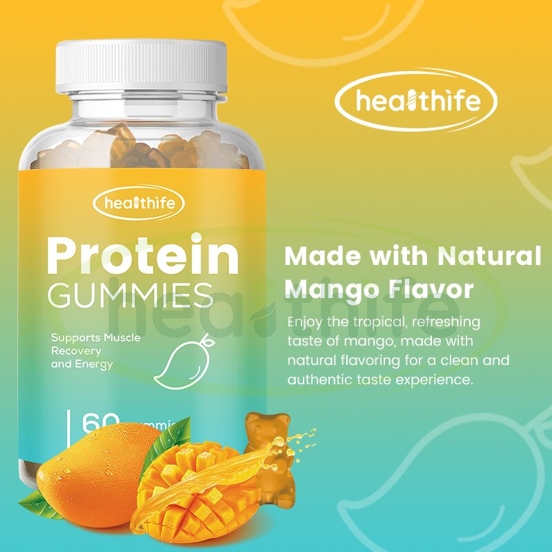 Protein Gummies Manufacturer - Healthife Whey Protein BCAA Essential Amino Acid Bears