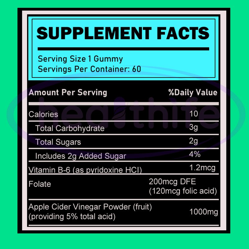 Apple Cider Vinegar Gummies Manufacturer - Healthcare Private Label Keto for Weight Loss