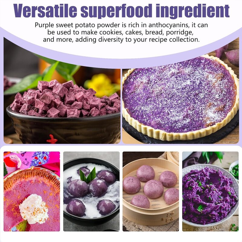 Purple Sweet Potato Powder Manufacturer - Healthife Natural Instant Organic Ube