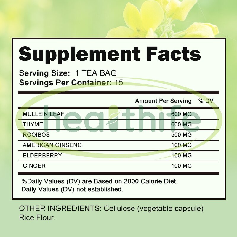 Mullein Tea Bags Manufacturer - Healthife Non-GMO for Lungs