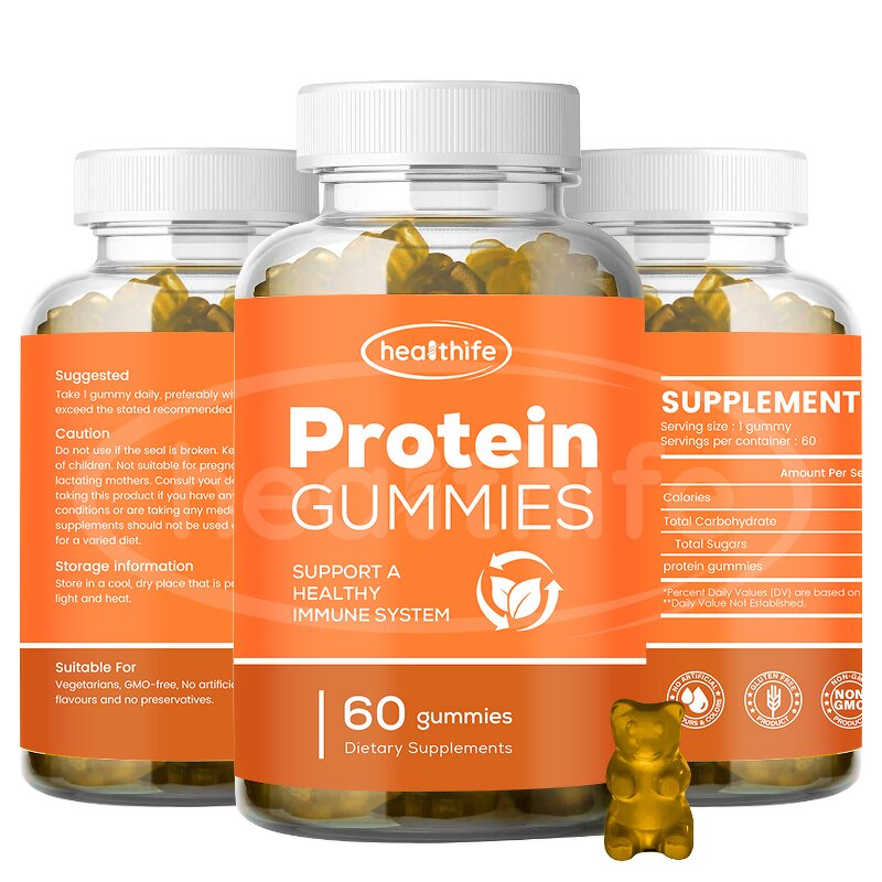 Protein Gummies Manufacturer - Healthife Private Label 3g/60gummies