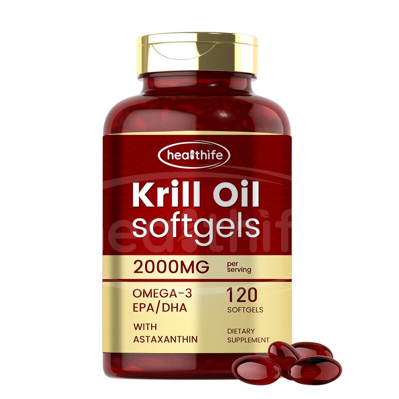 Red Krill Oil Soft Capsules Manufacturer - Private Label Halal 2000mg Astaxanthin Omega 3