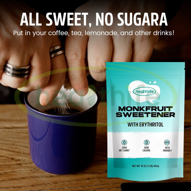 Monk Fruit Sweetener Manufacturer - Private Label Mogroside V Extract & Erythritol