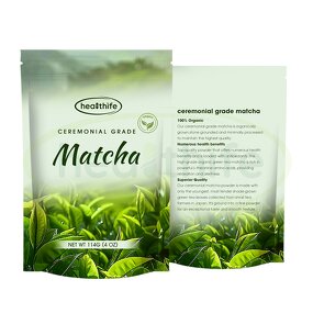 Matcha Powder Manufacturer - OEM Custom Brand China Green Tea Pouch Packing 6A 100g