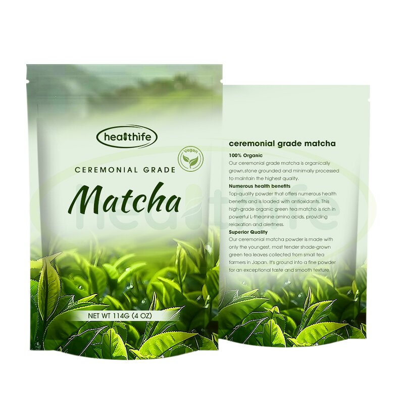Matcha Powder Manufacturer - OEM Custom Brand China Green Tea Pouch Packing 6A 100g