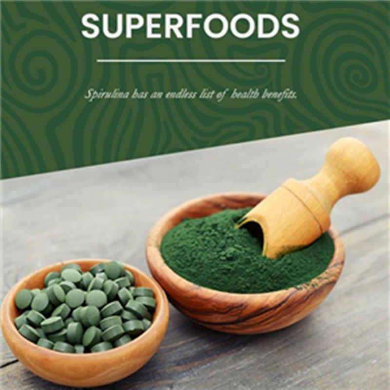 Spirulina Powder - Manufacturer Wholesale Food Grade Green Herbal Extract