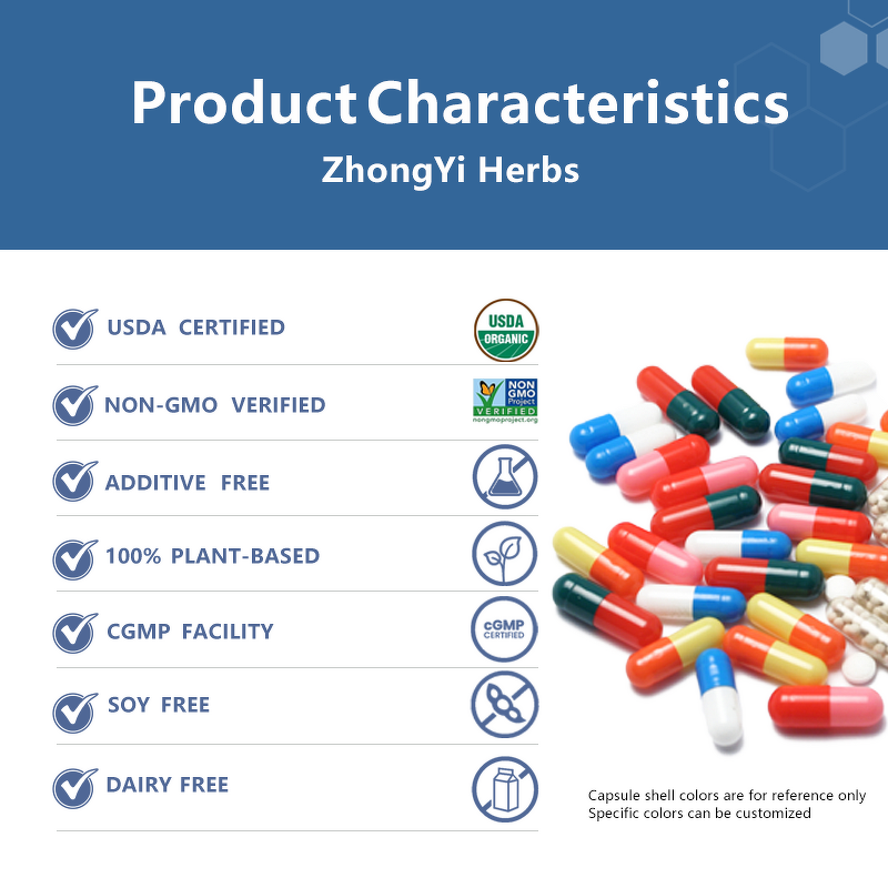 Cordyceps Capsules - Manufacturer 500mg/60caps Vegetarian Herbal Supplement