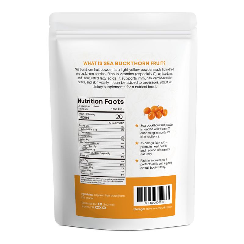 Sea Buckthorn Fruit Powder Manufacturer - Herbal Extract Health Food Grade