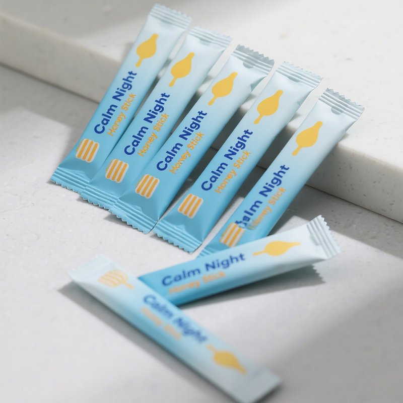 Honey Sticks Manufacturer - Cale Night with L-Theanine for Daily Wellness 30 Count