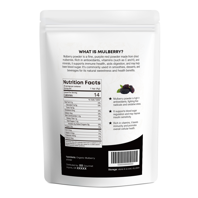 Mulberry Fruit Powder Manufacturer - Organic Iron-Rich Superfood for Beauty Antioxidant
