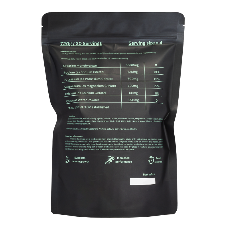 Creatine Monohydrate Gummies Manufacturer - Kids-Safe Energy Supplement for Family Fitness