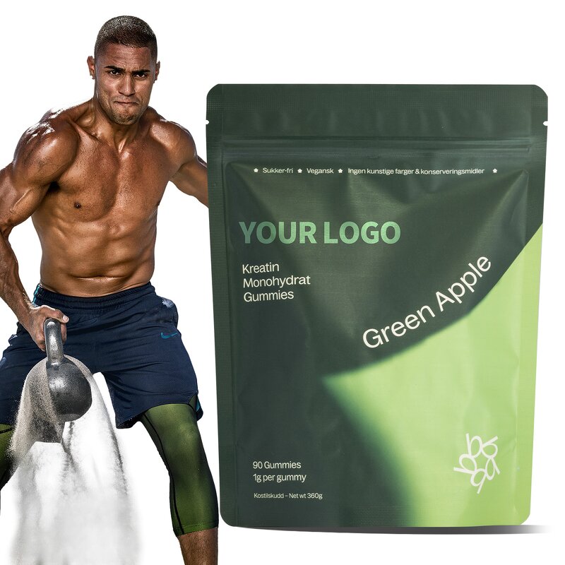 Creatine Gummies Manufacturer - Eco-Friendly Sustainably Packaged for Green Adults