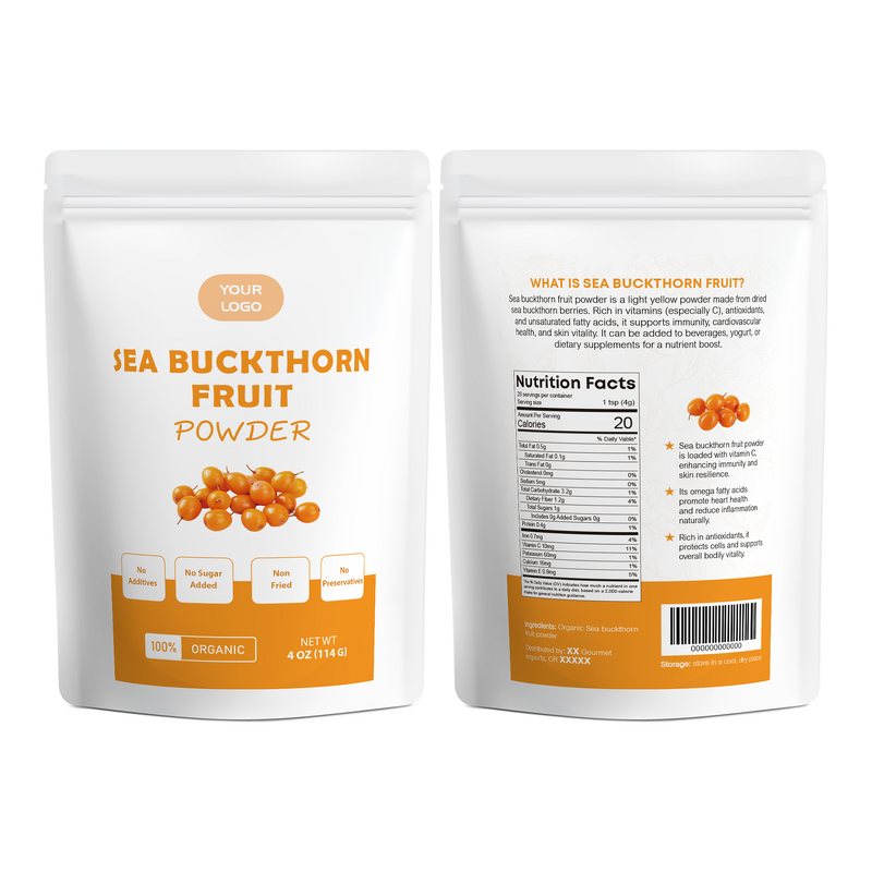 Sea Buckthorn Berry Powder Manufacturer - Premium Omega-Rich Herbal Extract High Vitamin C