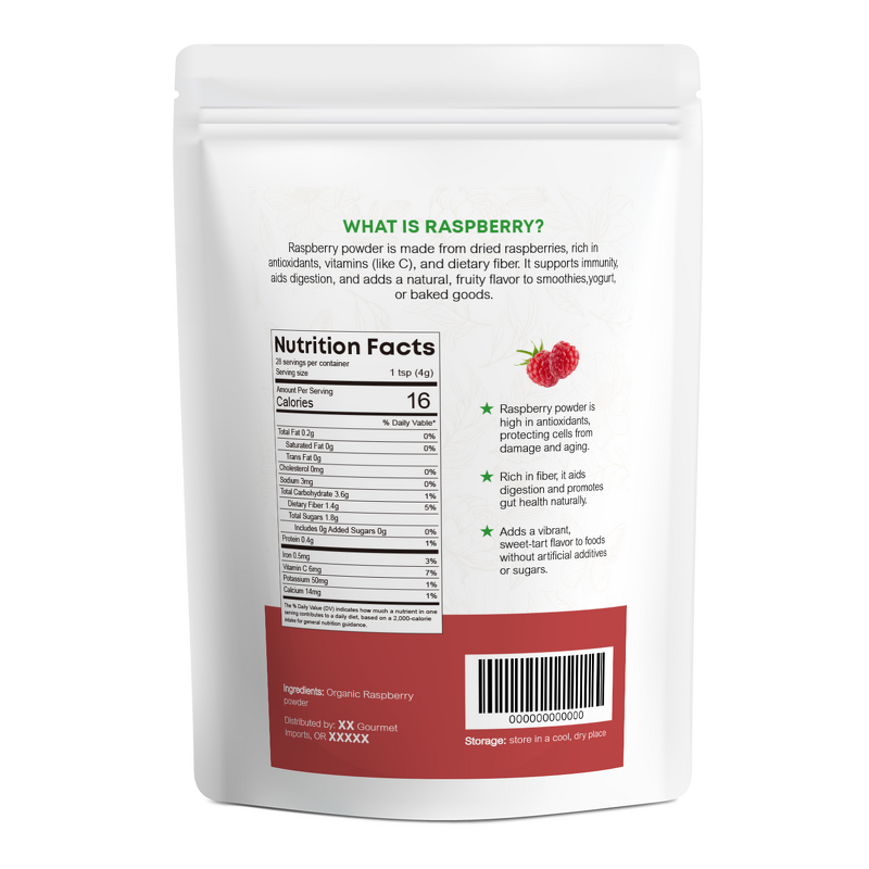 Raspberry Powder Manufacturer - European Sourced Anthocyanin & Polyphenols Rich