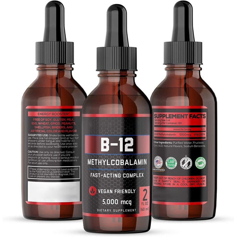 Vitamin B Spray - Manufacturer Vegan B1 B6 B12 Nutrient-Packed Liquid