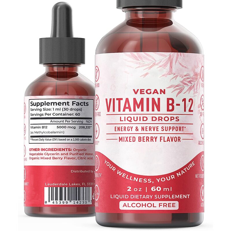 Kids B12 Drops - Manufacturer Private Label Organic B Complex Mental Physical