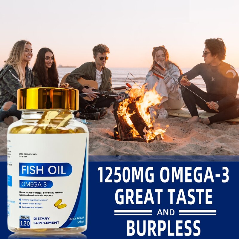 Fish Oil Softgels - Manufacturer Bulk Deep Sea Omega 3 Capsules Adult