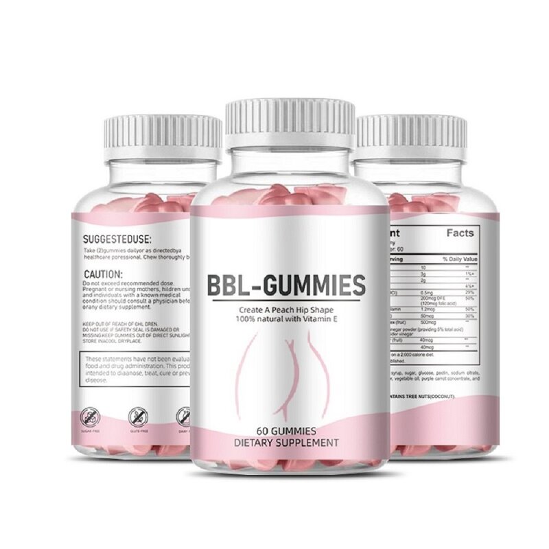 Butt Enlargement Gummies - Manufacturer Natural Vitamin Adult Women Hip
