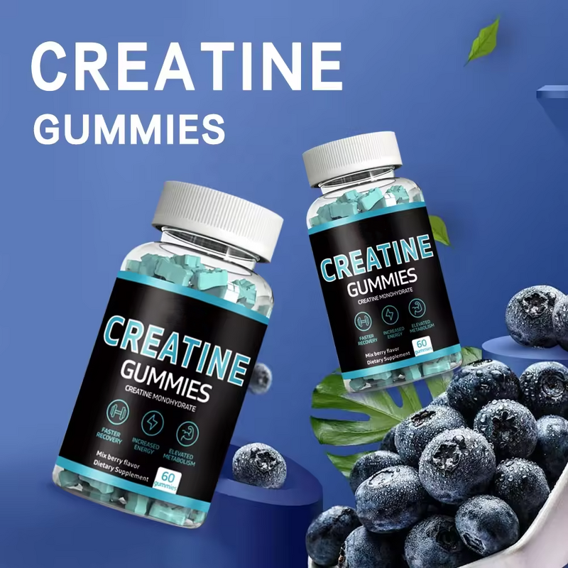 Creatine Monohydrate Gummy Manufacturer - OEM Private Label Pre-Workout Sugar Free Sports
