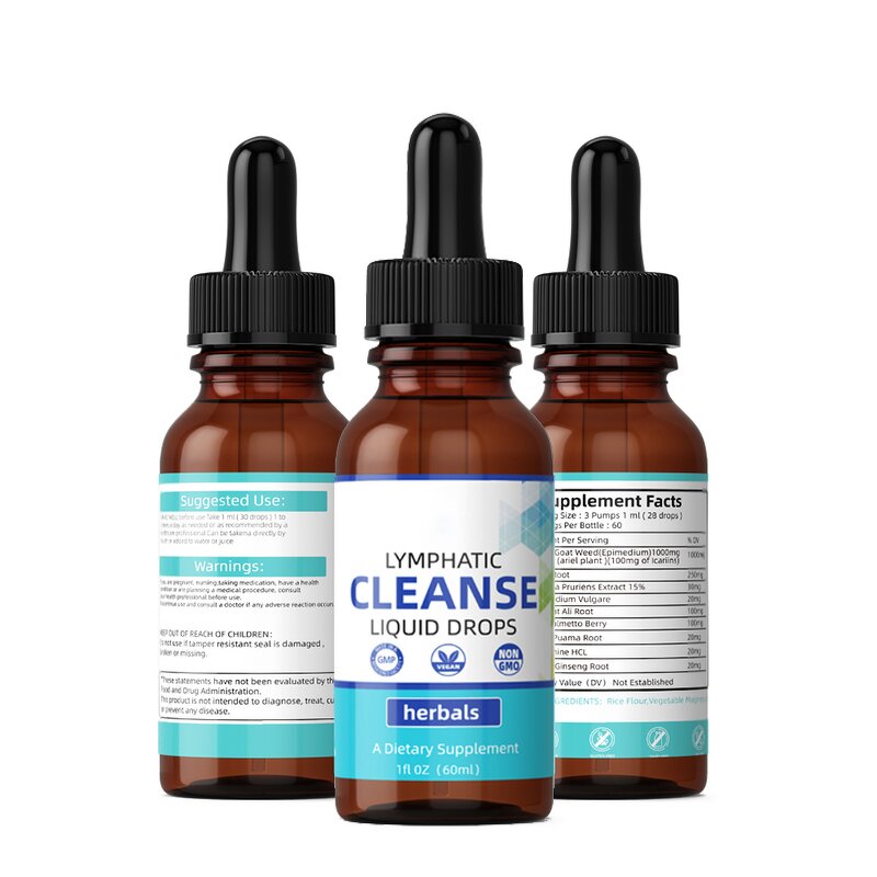 Lymphatic Cleanse Drops Manufacturer - OEM Private Label Herbals Dietary 60ml