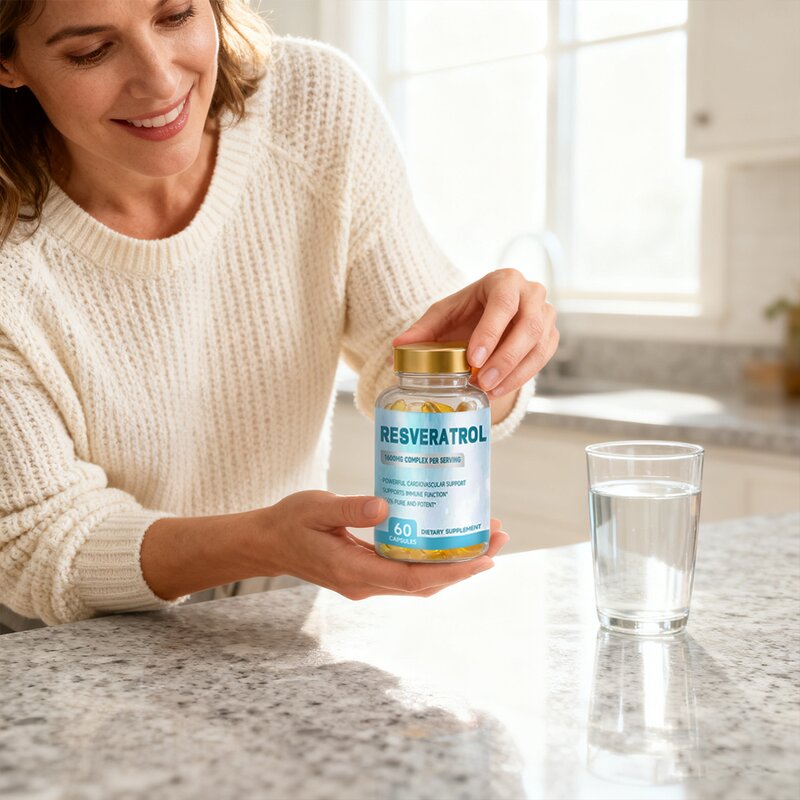 Resveratrol Soft Capsules Manufacturer - OEM SUNI Private Label 1600mg for Adults