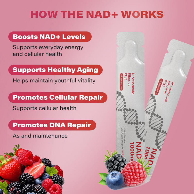 NAD+ Liquid Supplement Manufacturer - OEM Hot-selling 1000mg with PQQ Resveratrol for Skin & Energy