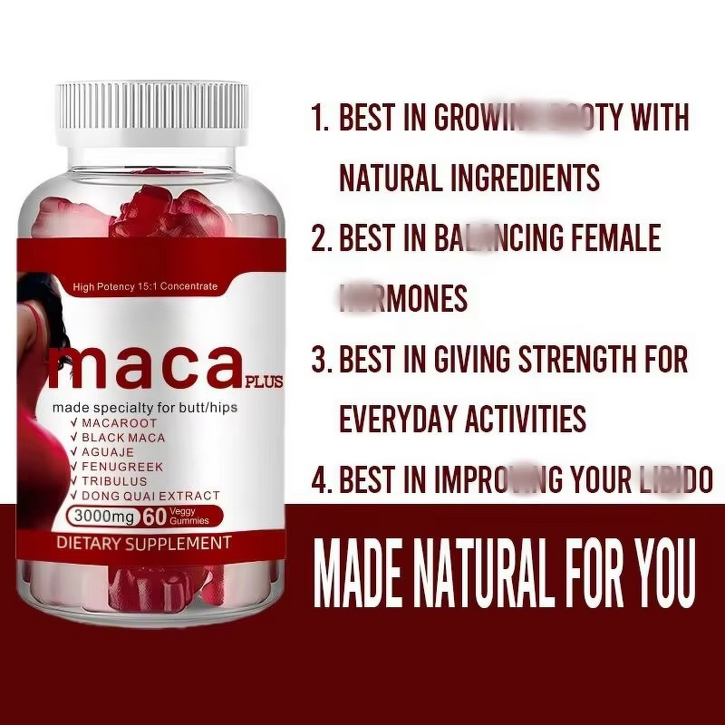 Butt Enhancement Gummies Manufacturer - OEM Private Label Women Extreme Maca