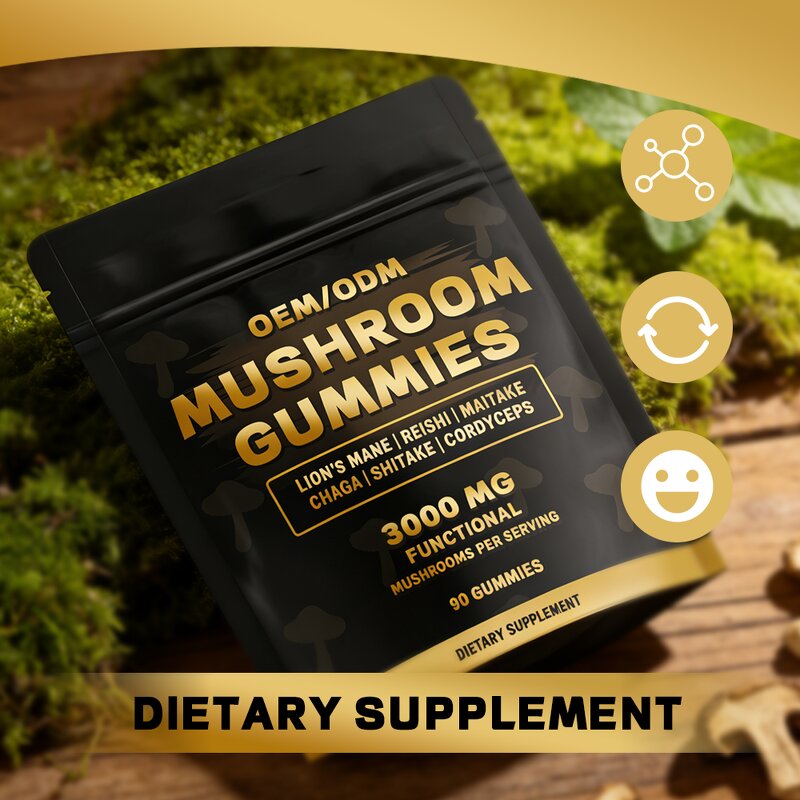 Mushroom Gummies Manufacturer - Hot Sale Organic with Reishi Cordyceps Lion's Mane