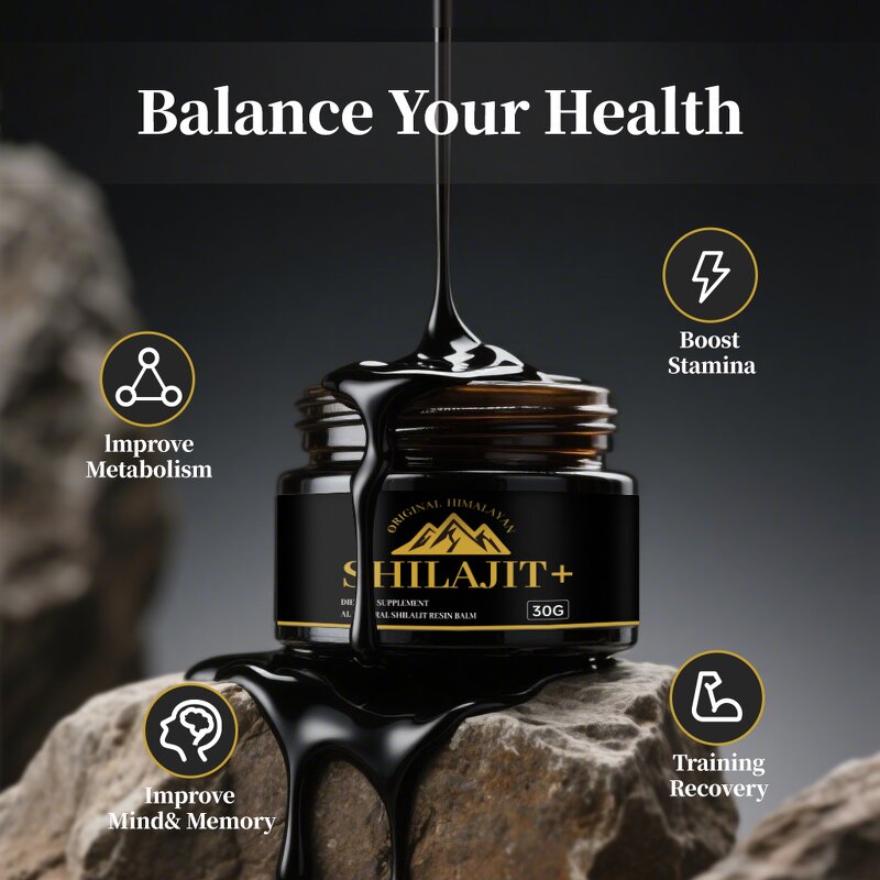 Shilajit Resin Manufacturer - ODM Private Label 30g for Men Optimal Healthy