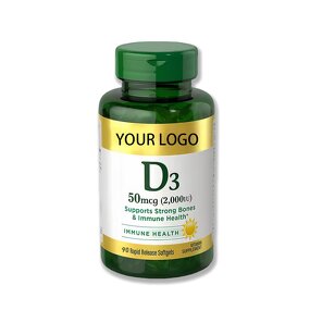 Vitamin D3 K2 Softgels Manufacturer - Custom Label Liposomal Vegan 5000 IU for Immune Bone