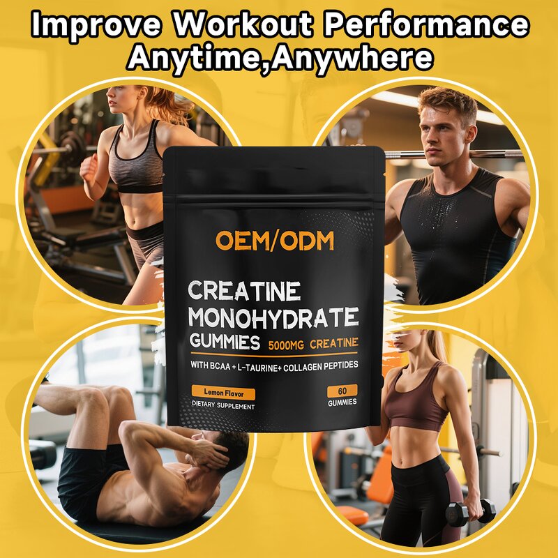 Creatine Monohydrate Gummies Manufacturer - Hot Selling Factory for Workout Safe for Adults