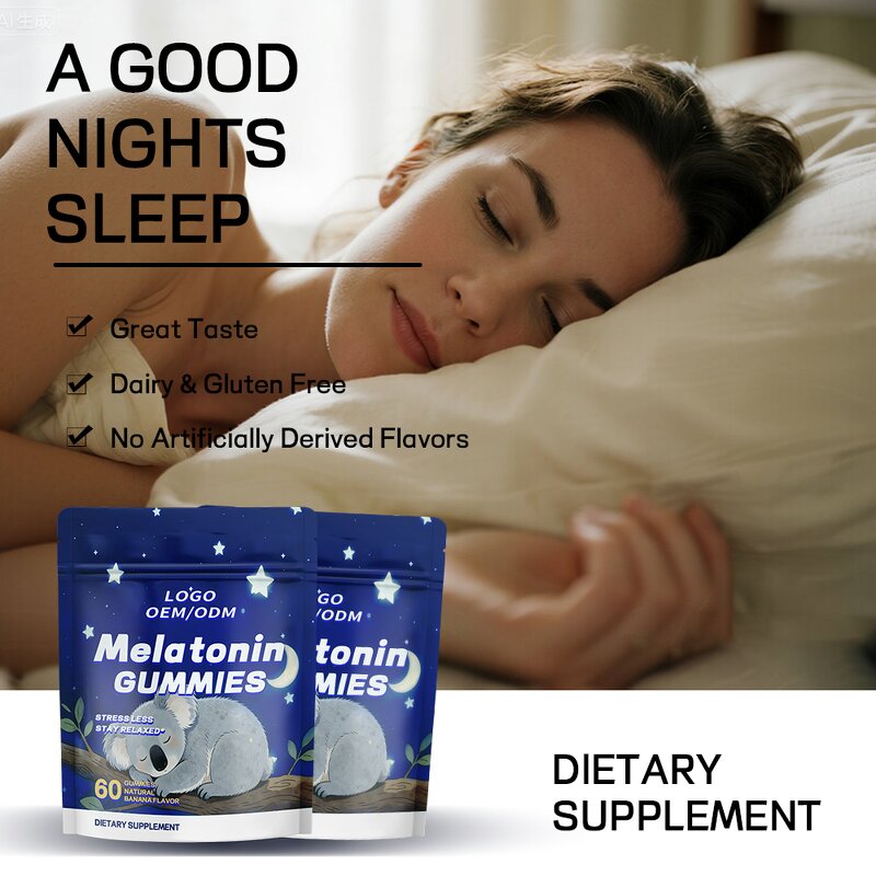 Melatonin Sleep Aid Gummy Manufacturer - OEM Private Label for Adults Fall Asleep Faster