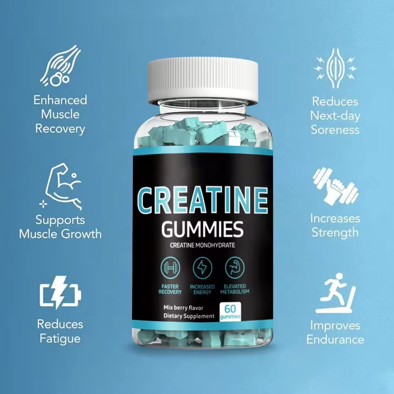 Creatine Monohydrate Gummy Manufacturer - OEM Private Label Pre-Workout Sugar Free Sports