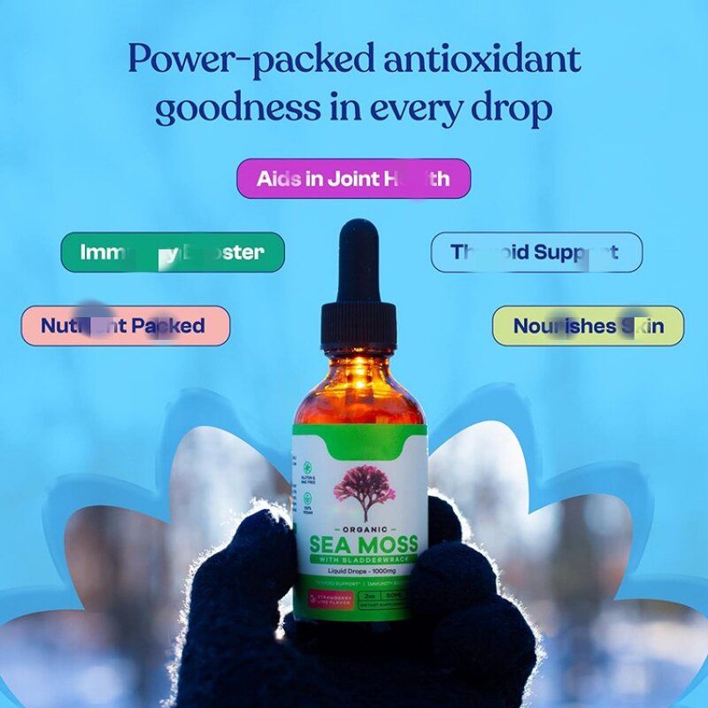 Sea Moss Drop Manufacturer - ODM Private Label Immune Boosting Multivitamins Small