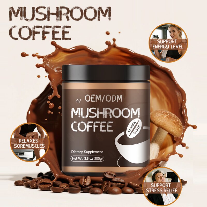 Mushroom Coffee Powder Manufacturer - OEM SUNI Private Label Coffee Supplent for Adults
