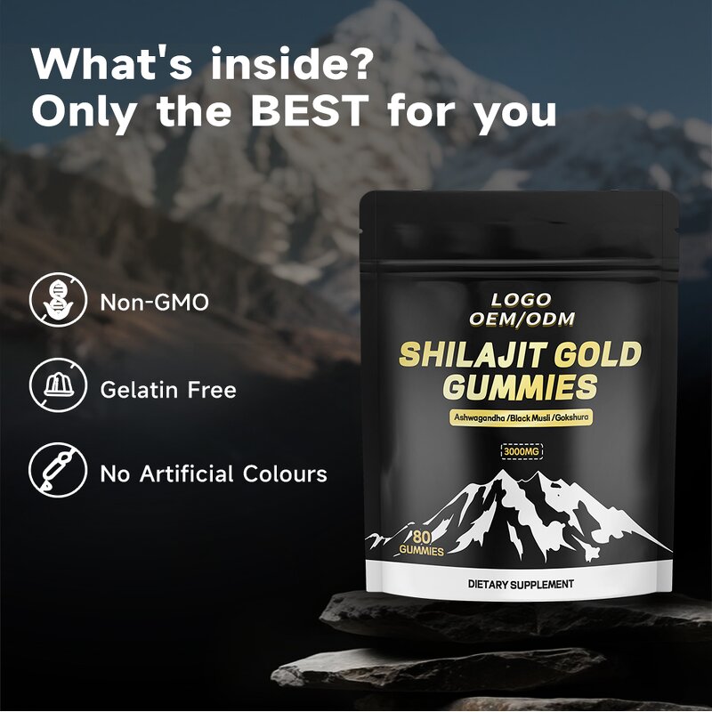 Shilajit Gummies Manufacturer - OEM Private Label Himalayan for Adults Not Pregnant