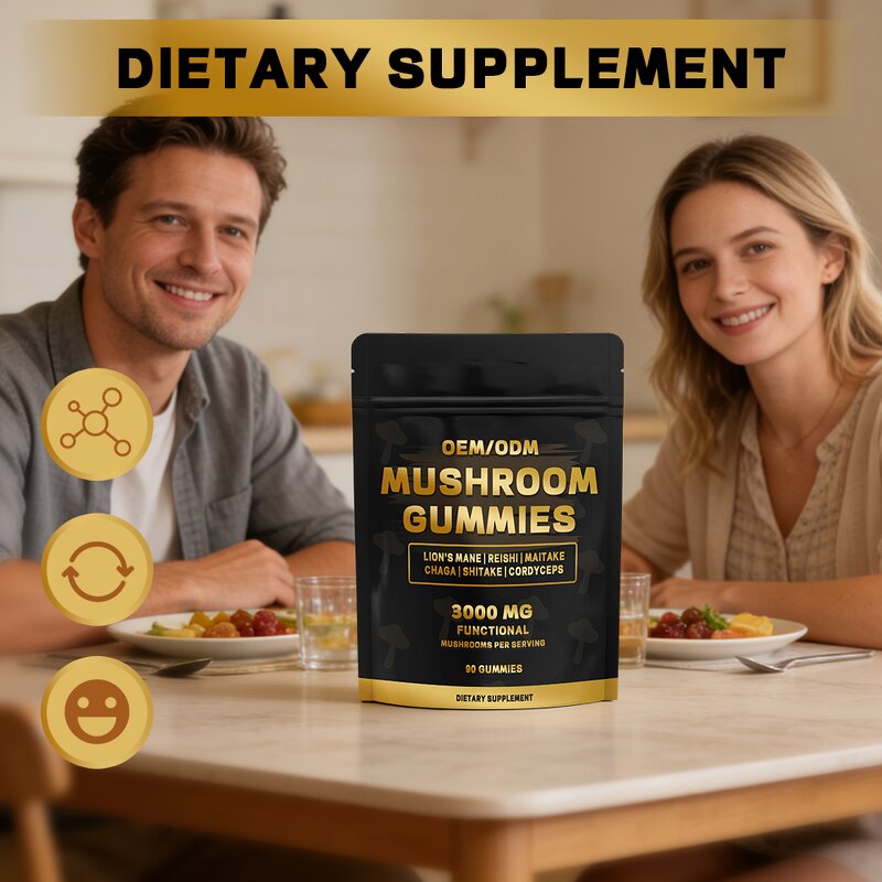 Mushroom Gummies Manufacturer - Hot Sale Organic with Reishi Cordyceps Lion's Mane