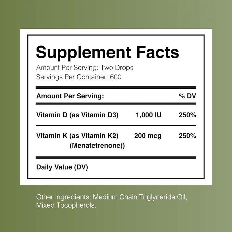 Vitamin D3 K2 Drops Manufacturer - OEM Private Label Vegan Liquid for Adults & Kids