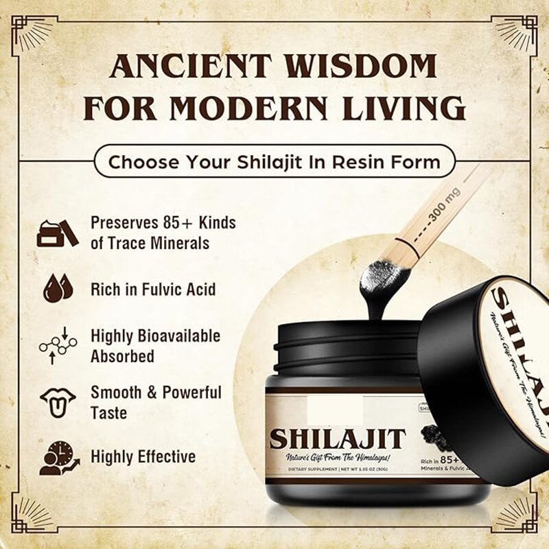 Fulvic Acid Supplement Manufacturer - OEM Private Label Organic Shilajit Resin for Energy