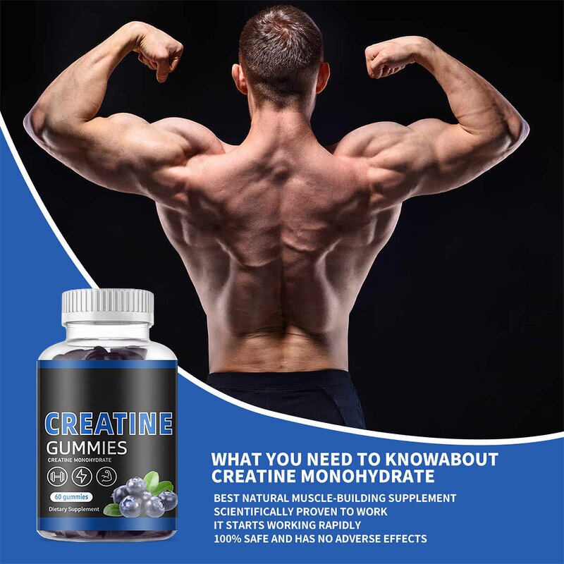 Creatine Monohydrate Gummies Manufacturer - Hot Selling Factory for Workout Safe for Adults