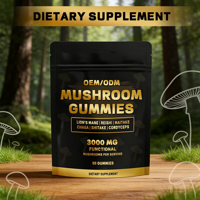 Mushroom Gummies Manufacturer - Hot Sale Organic with Reishi Cordyceps Lion's Mane