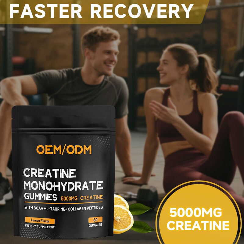 Creatine Monohydrate Gummies Manufacturer - Hot Selling Factory for Workout Safe for Adults